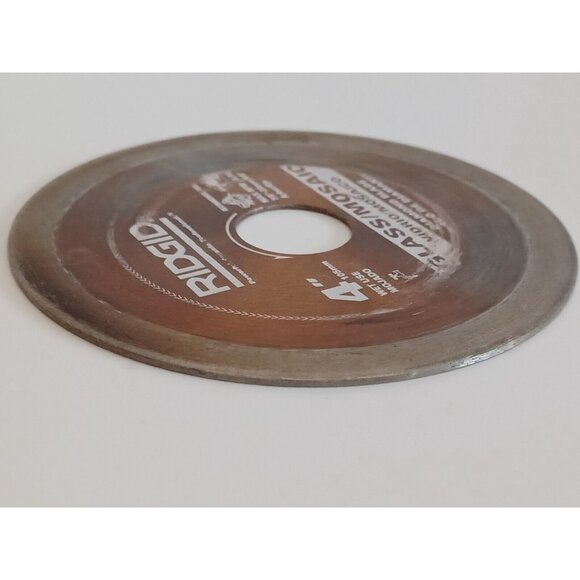 Ridgid Diamond Blade Glass/Mosaic Tile 4" Wet Cutting 5/8" Arbor Chip-Free GT40P - Picture 7 of 13